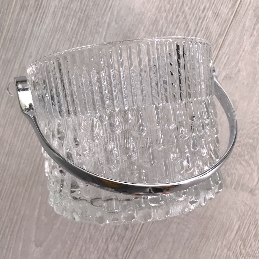 Vintage Teleflora French Crystal Mini Ice Bucket